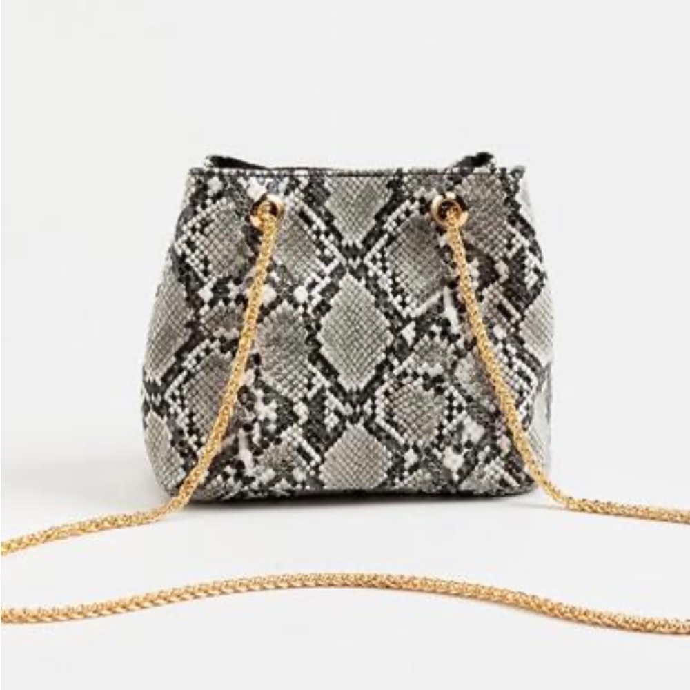NWT Francesca’s Faux Snakeskin Bag - Picture 10 of 12